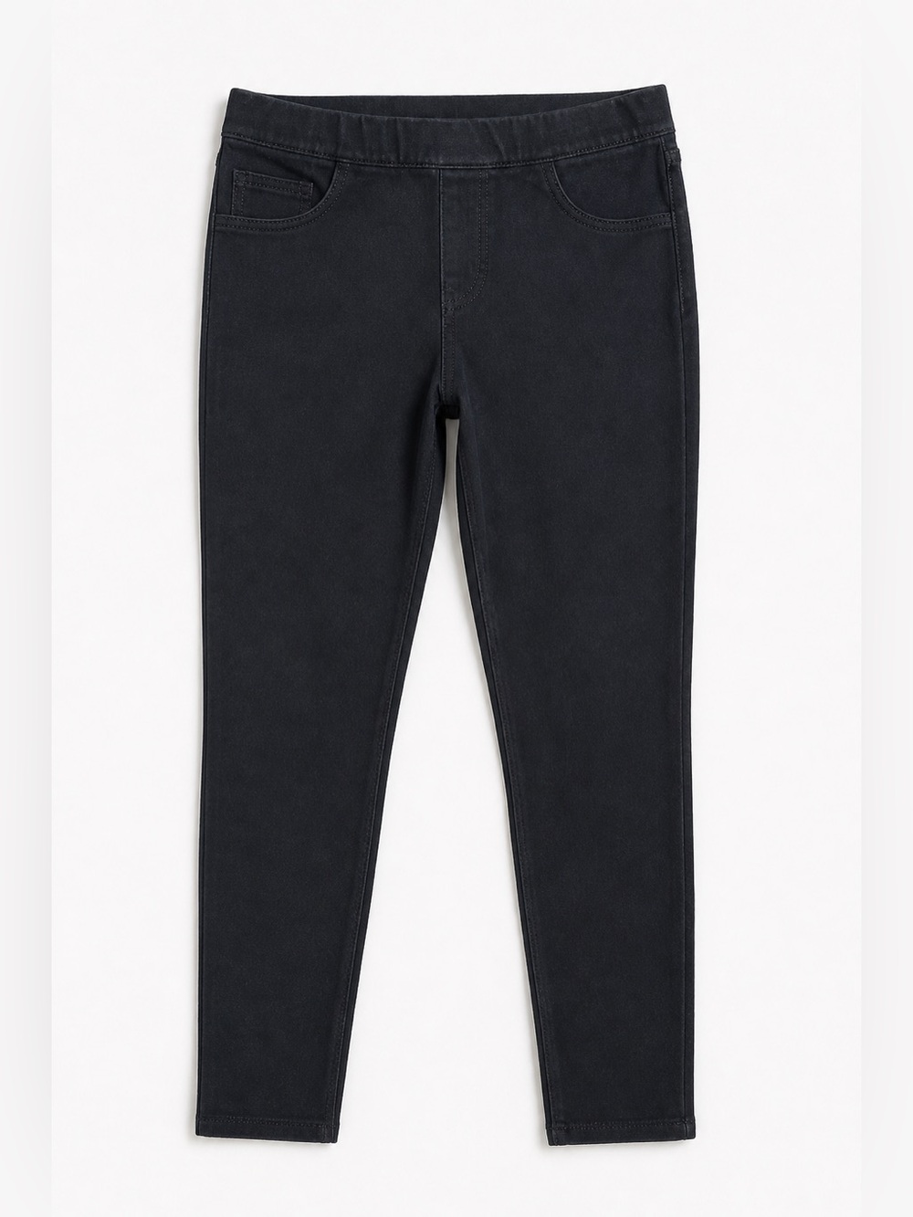 SPANX Black Pull-On Jeggings Pants High Rise Skinny Stretch Size L